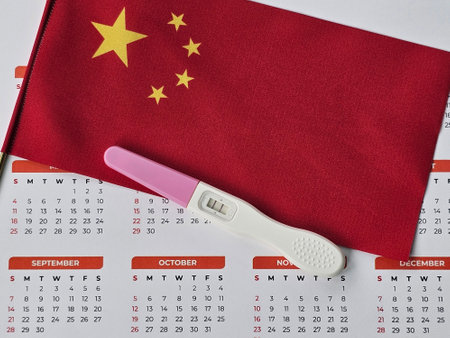 Demography and Population of China. Demographic Problems of China. Declining Birth Rate in Chinaの写真素材