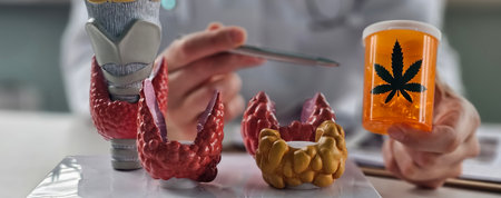 Smoking marijuana cannabis and thyroid glands. cannabinoids and thyroid disease symptoms