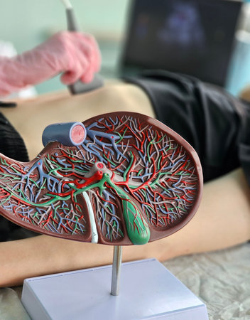 Liver ultrasound in a teenager. Diagnosis of liver disease