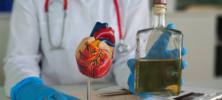Cardiovascular risks of alcohol consumption. Alcohol and heart disease. The effect of alcohol on the...