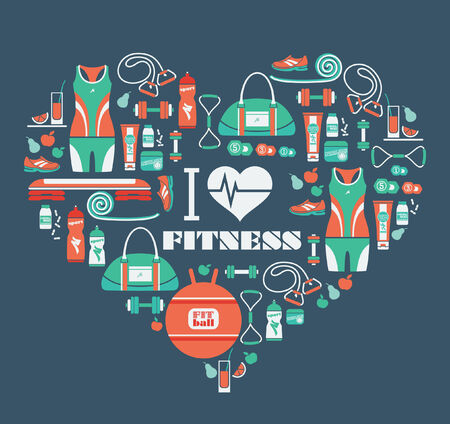 Fitness backgroundのイラスト素材