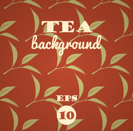 Tea background. Vector seamless pattern.のイラスト素材