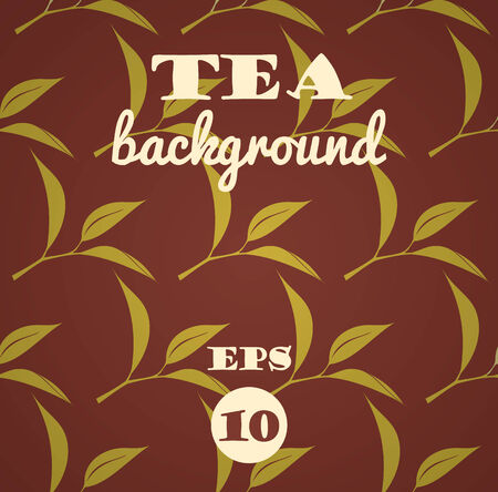 Tea background. Vector seamless pattern.のイラスト素材