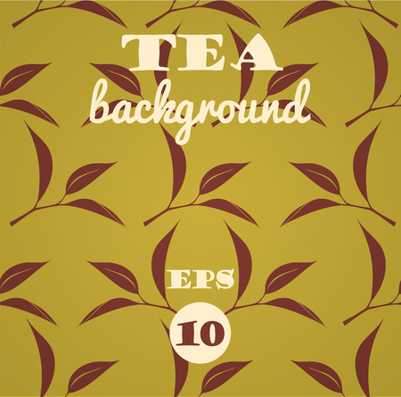 Tea background. Vector seamless pattern.のイラスト素材