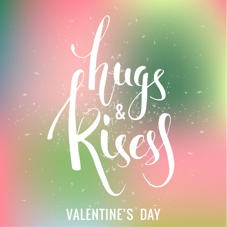 Hand lettering design. Vector design element for valentines day, save the date, poster, banner, t-shirt and other users.のイラスト素材