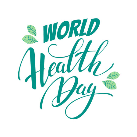 World health day vector illustration.のイラスト素材