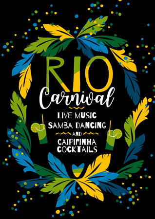 Brazil carnival. Vector template for carnival concept and other users.のイラスト素材