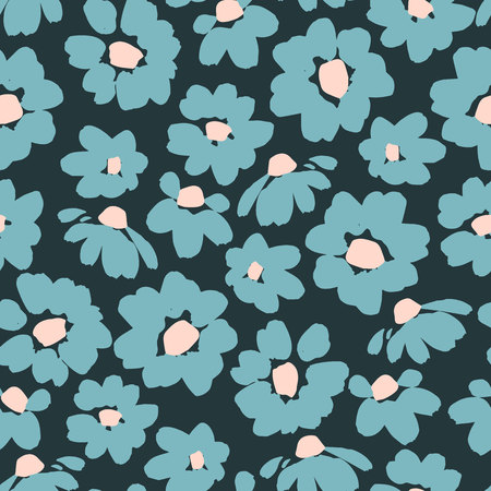 Floral seamless pattern. Vector design for paper, cover, fabric, interior decor and other usersのイラスト素材