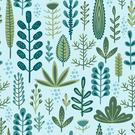Botanical seamless pattern. Vector design for paper, cover, fabric, interior decorのイラスト素材