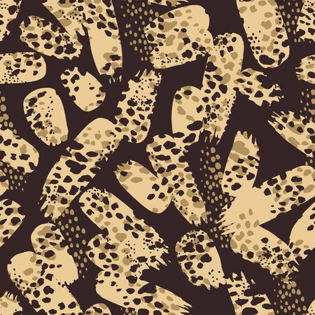 Abstrct animal print. Vector seamless background. Design templateのイラスト素材