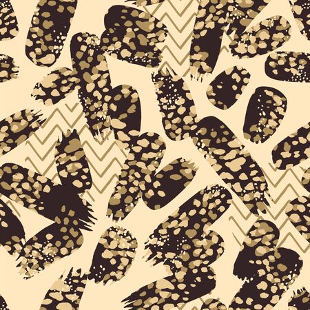 Abstrct animal print. Vector seamless background. Design templateのイラスト素材