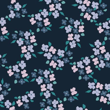 Floral abstract seamless pattern. Vector design for different surfases.のイラスト素材