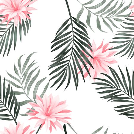 Tropical seamless pattern. Modern abstract design for paper, cover, fabric, interior decorの写真素材