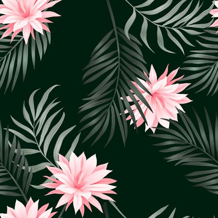Tropical seamless pattern. Modern abstract design for paper, cover, fabric, interior decorの写真素材