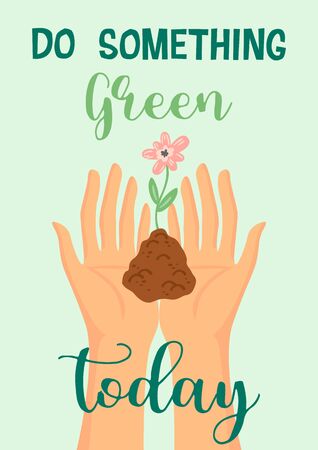 Vector illustration for Earth Day and other environmental concept.のイラスト素材