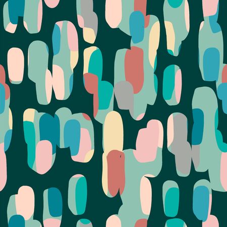 Abstract artistic seamless pattern with spots. Modern abstract designのイラスト素材