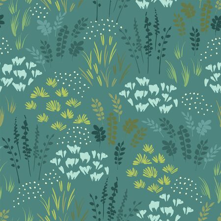 Botanical seamless pattern. Vector design for paper, cover, fabric, interior decorのイラスト素材