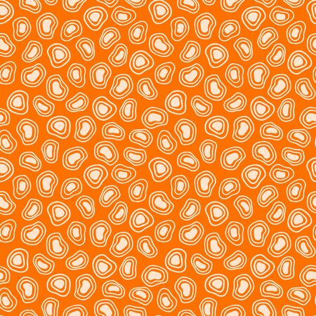Simple geometric seamless pattern with abstract shapes. Trendy hand drawn textures.のイラスト素材
