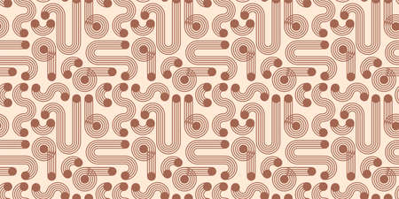 Abstract geometric seamless pattern. Contemporary style. Modern design for paper, cover, fabric, interior decor and other users.のイラスト素材