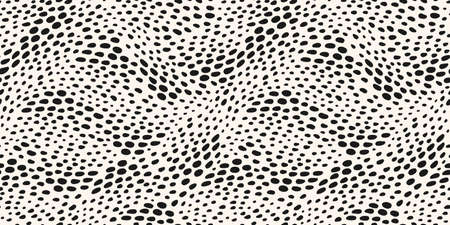 Abstract seamless pattern with dot waves . Modern abstract designのイラスト素材