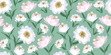 Floral seamless pattern. Vector design for paper, cover, fabric, interior decor and otherのイラスト素材