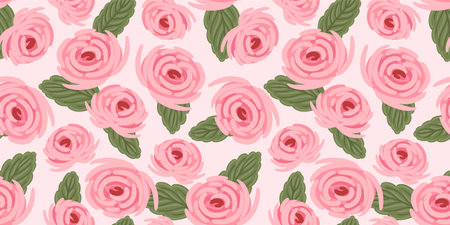Floral seamless pattern. Vector design for paper, cover, fabric, interior decor and otherのイラスト素材