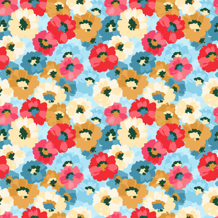 Floral seamless pattern. Vector design for paper, cover, fabric, interior decor and otherのイラスト素材
