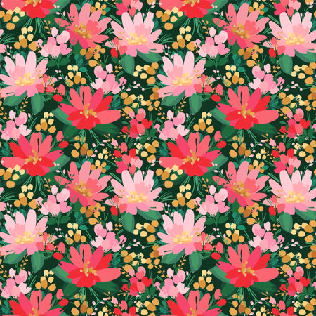 Floral seamless pattern. Vector design for paper, cover, fabric, interior decor and otherのイラスト素材