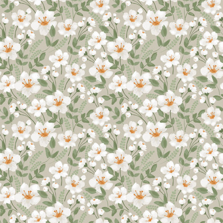 Floral seamless pattern. Vector design for paper, cover, fabric, interior decor and otherのイラスト素材