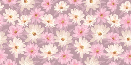 Floral seamless pattern. Vector design for paper, cover, fabric, interior decor and otherのイラスト素材