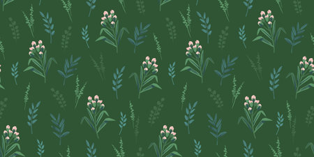Floral seamless pattern. Vector design for paper, cover, fabric, interior decor and otherのイラスト素材