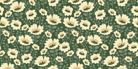 Floral seamless pattern. Vector design for paper, cover, fabric, interior decor and otherのイラスト素材