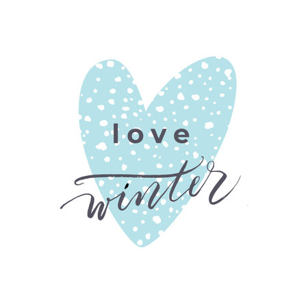 Winter illustration. Vector design for card, poster, flyer, web and otherのイラスト素材