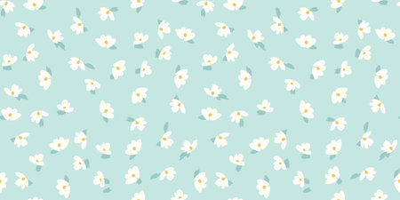 Floral seamless pattern. Vector design for paper, cover, fabric, interior decor and otherのイラスト素材