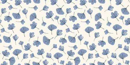 Floral seamless pattern. Modern abstract design for paper, cover, fabric, pacing and otherのイラスト素材