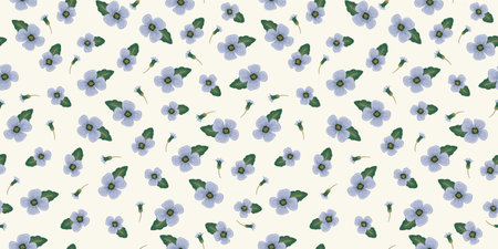 Floral seamless pattern. Vector design for paper, cover, fabric, interior decor and otherのイラスト素材