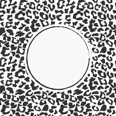 Tiger print frame. Abstract tiger print. 2022. Banner or card with frame. Web. Vector illustrationのイラスト素材