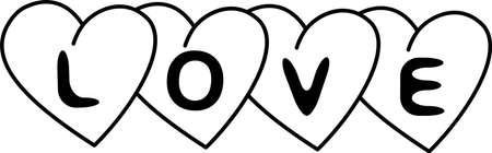 A declaration of love. Valentine is day. A romantic declaration of love. Vector illustration .のイラスト素材