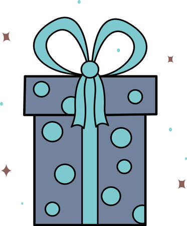 Vector image of a gift for Valentine is Day and March 8. A declaration of love.A holiday card. Design for the Internet, banners, web pages and mobile applications, books, magazines, iconsのイラスト素材