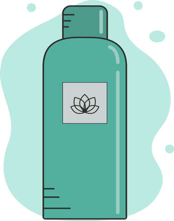 Vector hand-drawn illustration of cosmetic products for skin care. Illustrations for websites, magazines and applications, logos, icons.のイラスト素材