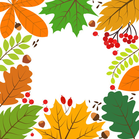 Autumn season templates with leaves and floral elements in autumn colors. vector layouts are ideal for prints, flyers, banners, invitations.Fashionable autumn banners. Vector illustrationのイラスト素材