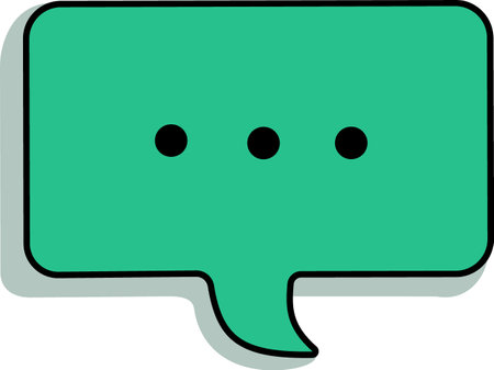 A hand-drawn speech bubble and an ellipsis highlighted on a white background. Vector illustration.The image of the dialogue in bright colors.Thoughts, communication, comments. Ellipsis. Vector illustrationのイラスト素材