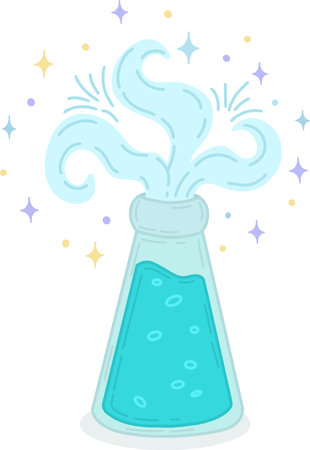 Vector illustration of a burning candle and sparks. A burning paraffin candle in the dark. A spark of flame. Vector isolated illustration. Vector illustrationのイラスト素材