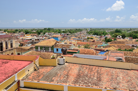 View of the town roofs. Trinidad, Cuba.の写真素材