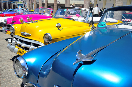 Retro cars in Havana.のeditorial素材