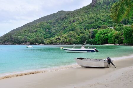 Boats in the bayの写真素材