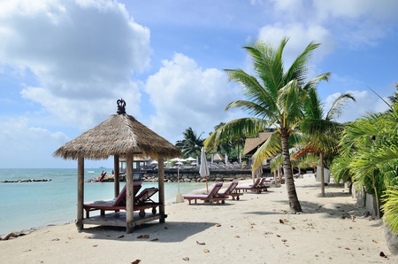 La Digue, Seychelles - September 1, 2013.Hotel Le Domaine de L`Orangeraie.のeditorial素材