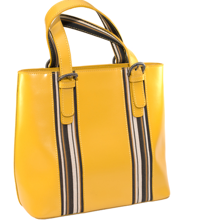 Yellow lady's bagの写真素材