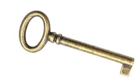 Key isolated on white backgroundの写真素材