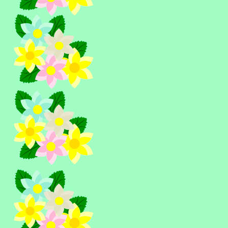 Seamless floral pattern. Design for wallpaper, textiles or backgroundsのイラスト素材